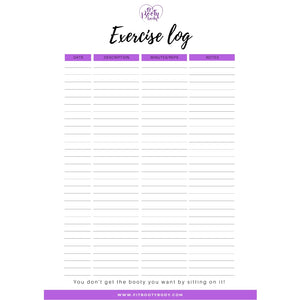 NEW Fitness Planner & Accountability Tracker - Printable