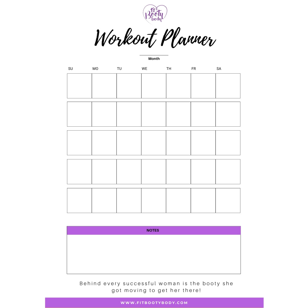 NEW Fitness Planner & Accountability Tracker - Printable
