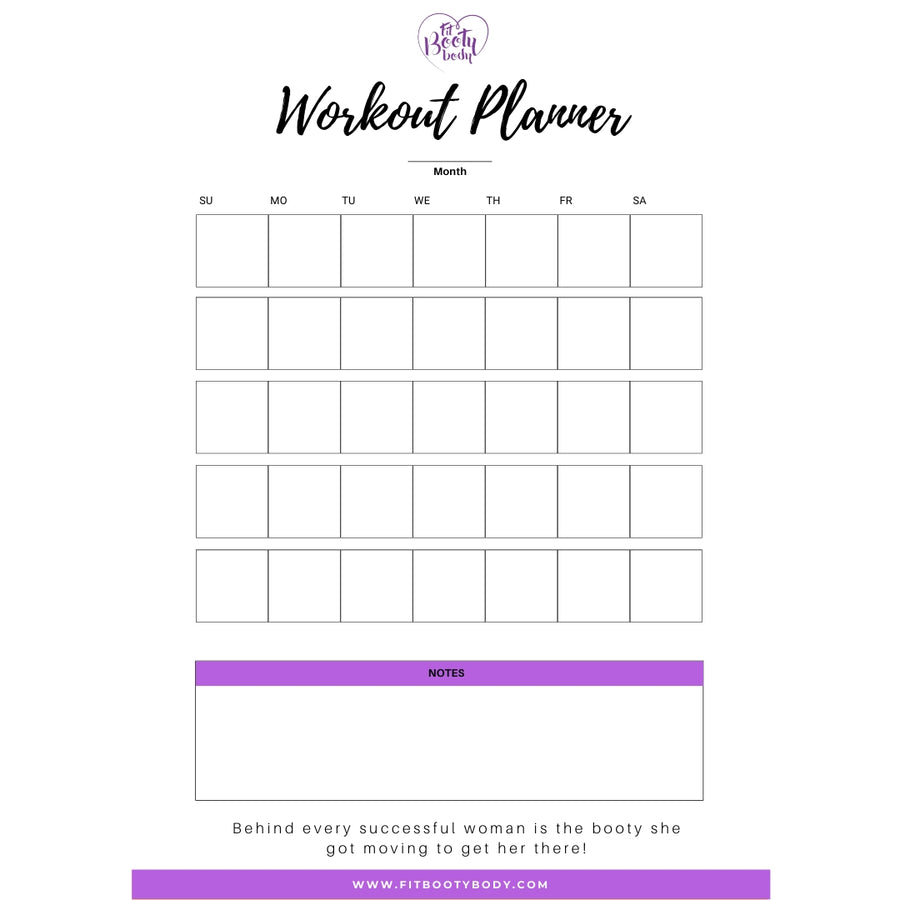 NEW Fitness Planner & Accountability Tracker - Printable